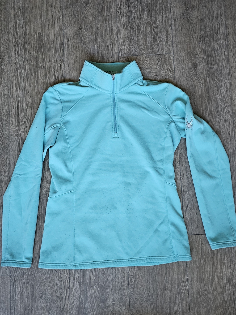Spyder Women's Aqua Quarter-Zip Ski Top